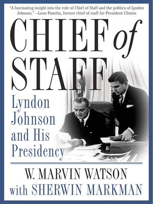 Title details for Chief of Staff by W. Marvin Watson - Wait list